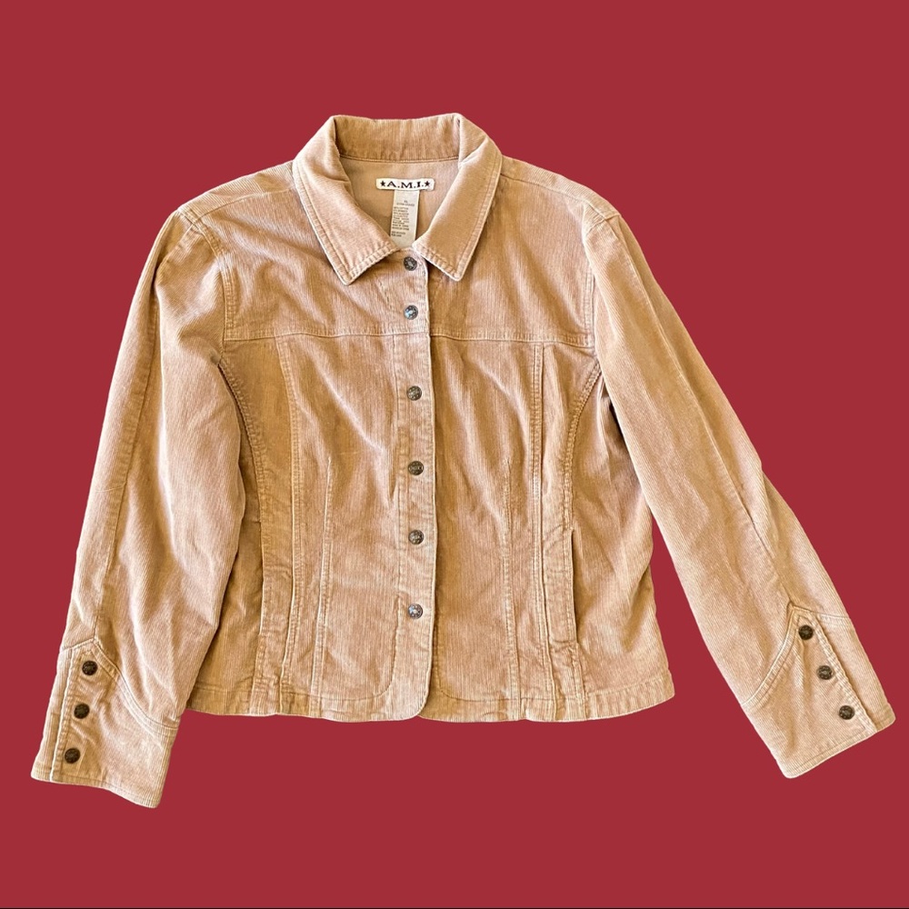 Vintage A.M.I. Tan Corduroy Jacket
